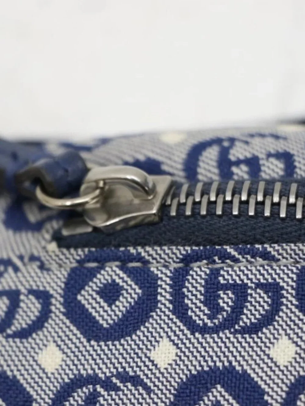 GUCCI Kids Jacquard Logo Patch Belt Bag - Blue